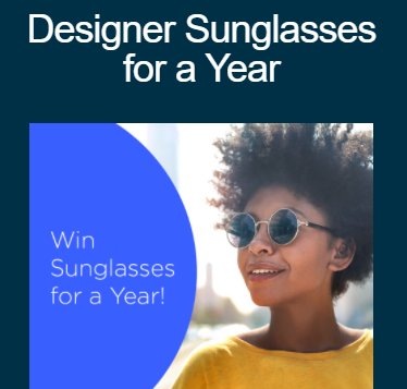 Win A Year's Supply Of Sunglasses In The VSP Designer Sunglasses For A Year Giveaway