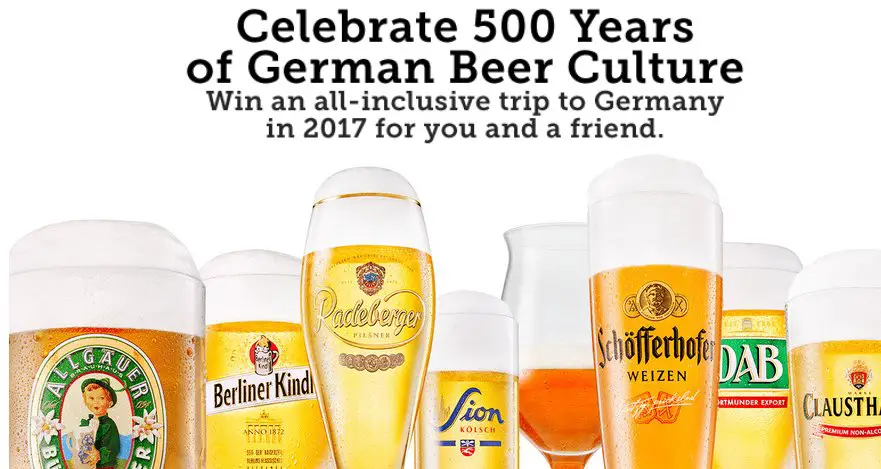 Win a All-inclusive Trip to Germany in 2017!