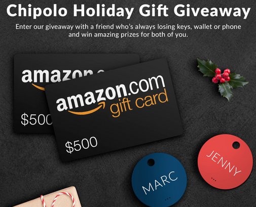 Win Amazon Gift Cards or Bluetooth Trackers!