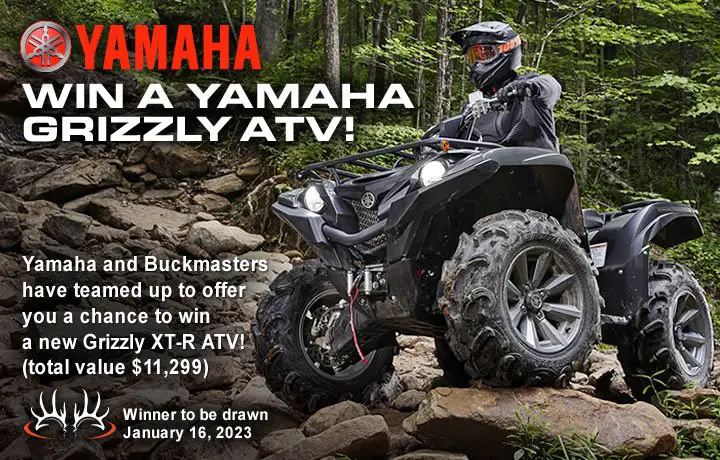 Win An $11,000 ATV In The Yamaha Grizzly ATV Sweepstakes