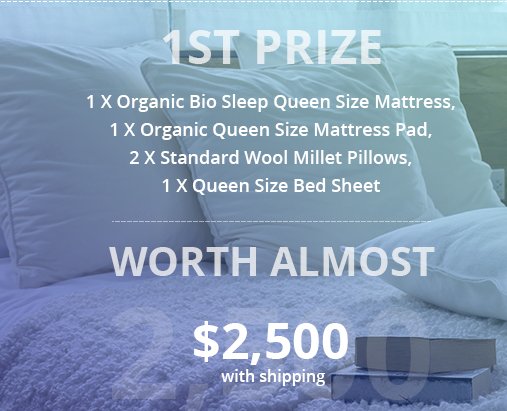 Win an $2,500 Organic Bedding Set