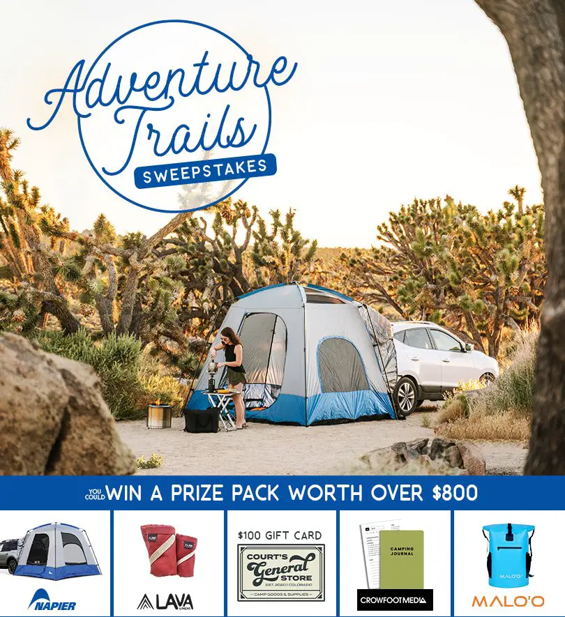 Win An $800 Outdoor Adventure Package In The Napier Outdoors Adventure Trails Sweepstakes