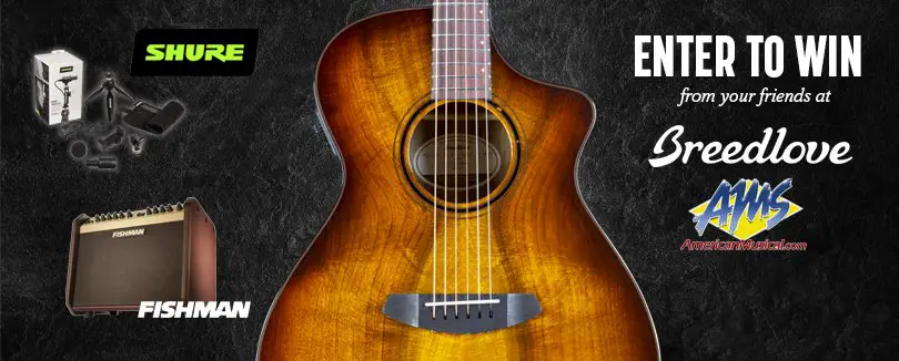 Win An Acoustic Guitar, Amplifier And Video Kit In The Breedlove Pursuit Exotic Giveaway