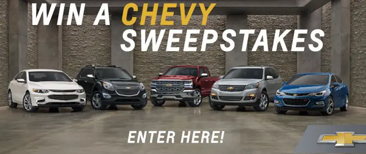 Win an all-new Chevrolet vehicle!