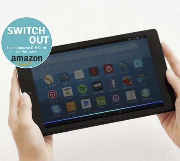 Win an Amazon Fire or $50 Gift Card