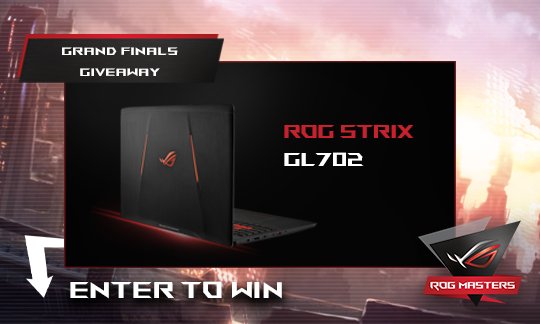 Win an ASUS ROG Strix GL702 Gaming Laptop