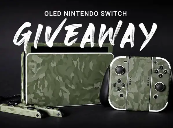 Win An OLED Nintendo Switch  + Skin Of Your Choice In The Skinit OLED Nintendo Switch Giveaway