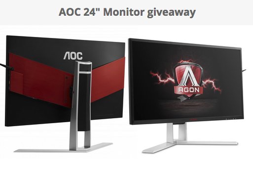 Win a AOC 24" Gaming PC Monitor