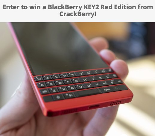 Win: BlackBerry KEY2 Red Edition Smartphone