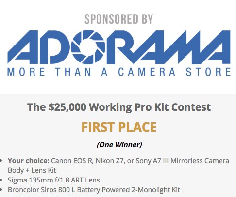 Win Canon EOS R, Nikon Z7, or Other Camera!