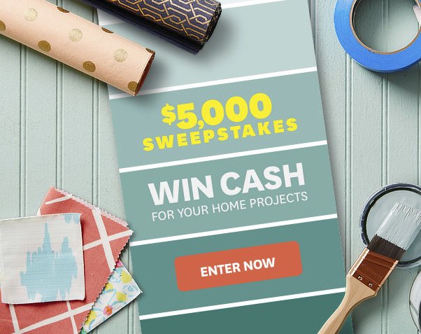 Win Cash For Your Home $5,000 Sweepstakes