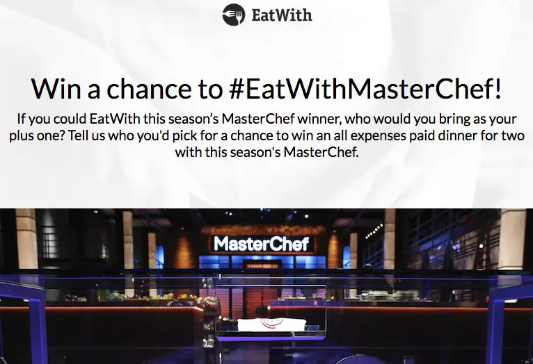 Win a Chance to #EatWithMasterChef!