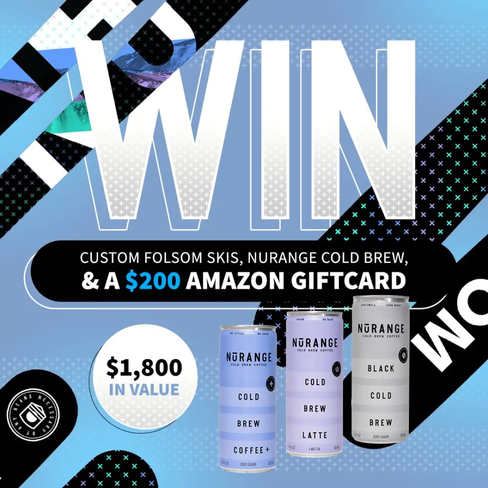 Win Custom Folsom Skis, Coffee & $200 Amazon Gift Card In The NuRange Folsom Custom Skis Sweepstakes
