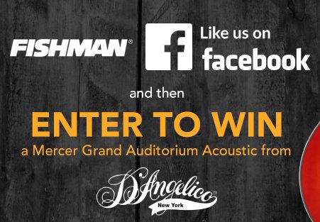 Win a D'Angelico Mercer Grand Auditorium Guitar
