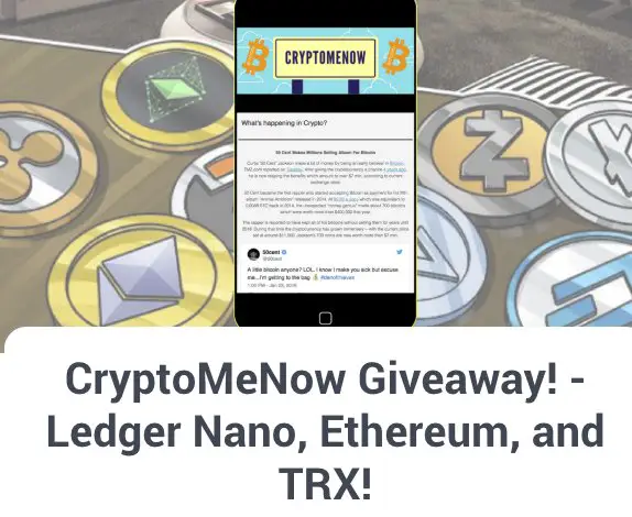 Win Ethereum and Tron Cryptocurrency