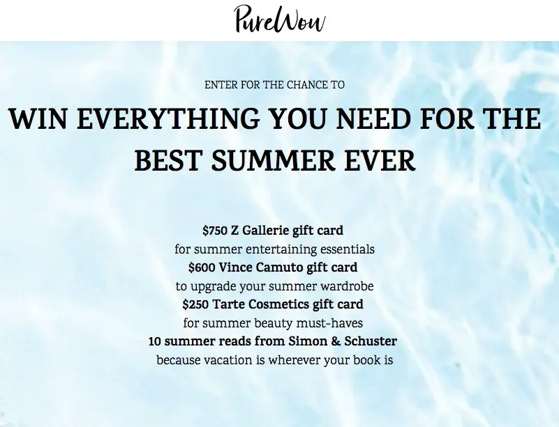 Win Everything You Need for Your Best Summer Sweepstakes