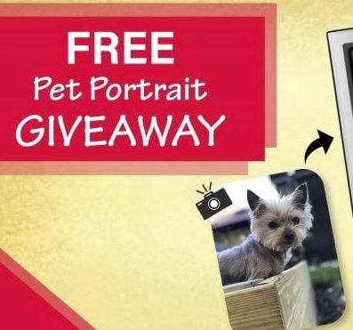 Win Free Handmade Pet Portrait From Your Photo