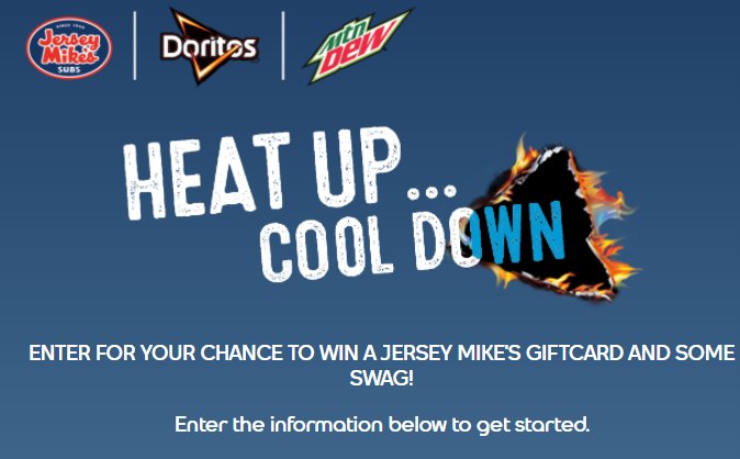 Win Free Meals For A Year In The Jersey Mike's Dorito Mashup Sweepstakes