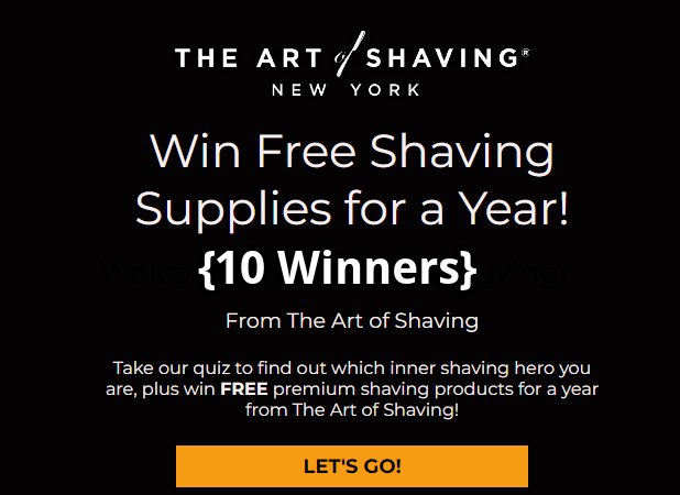 Win Free Shaving Supplies For A Year In The P&G Art of Shaving Heroic Shave Sweepstakes