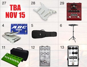 Win Gift Cards, Instruments, and More!