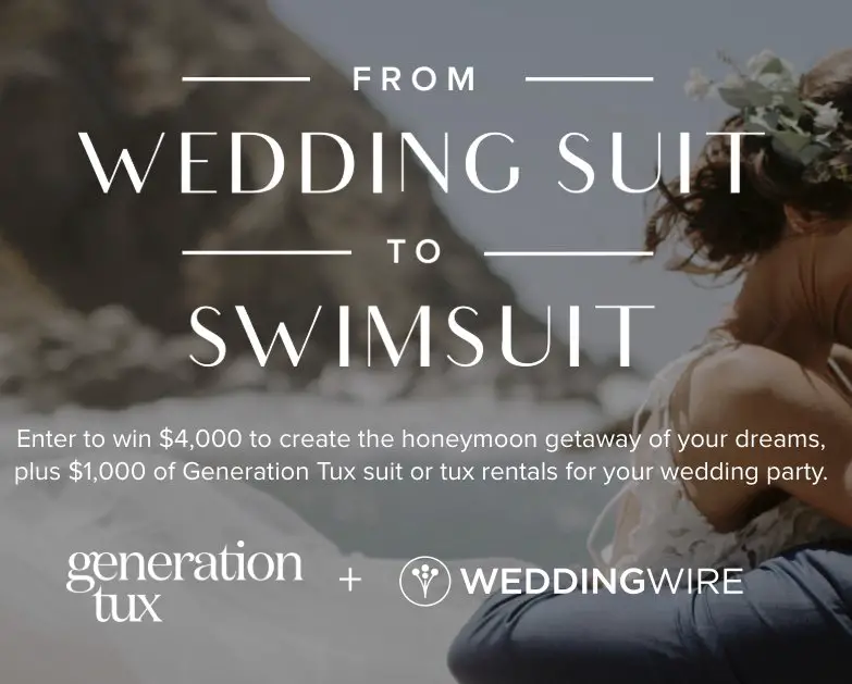 Win Honeymoon & Attire from Generation Tux