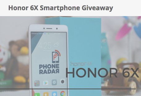 Win Huawei Honor 6X Smartphone