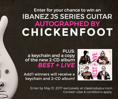Win an Ibanez JS Series Guitar Autographed by Chickenfoot