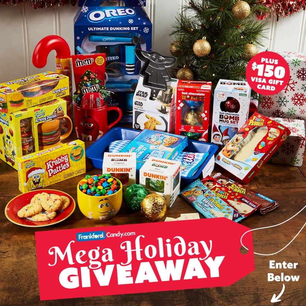 Win Lots Of Candy Plus $150 VISA Gift Card In The Frankford Candy Holiday Giveaway