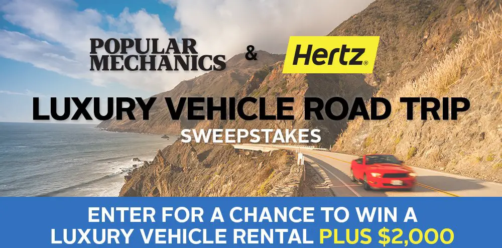 Win a Luxury Vehicle Road Trip Plus $2000 For Airfare And Hotel!!