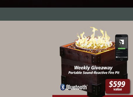 Win a Music Dancing Backyard Fire Pit!