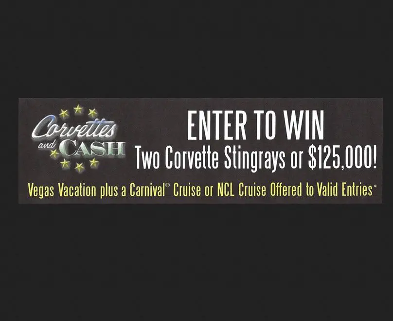Win New Corvette Stingrays or $125,000 Cash!