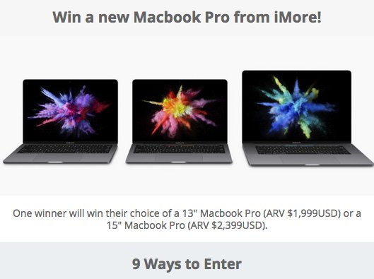 Win the Newest Apple MacBook Pro Laptop!