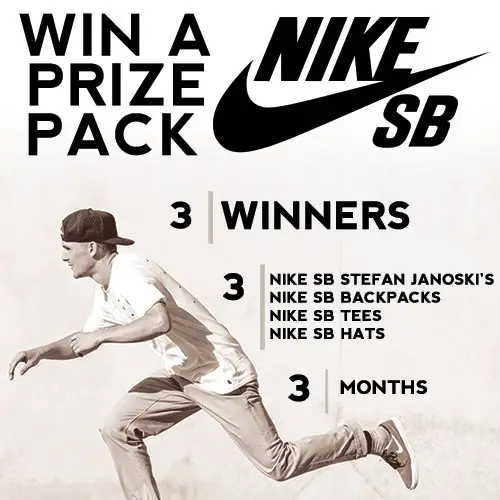 Win a Nike SB Prize Pack Sweepstakes ($2700)