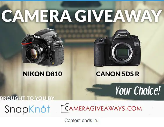 Win Nikon D810 or Canon 5DS R DSLR camera