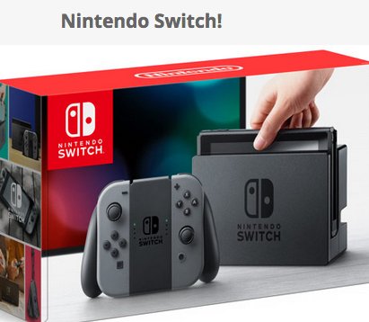 Win It: Nintendo Switch Gaming Console