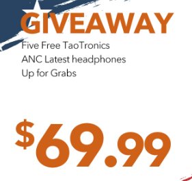 Win One Of Five TaoTronics Latest ANC Headphones