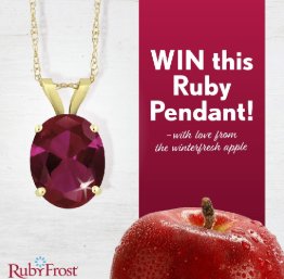 Win One of Four Sweetheart Prize Packs from RubyFrost Apples