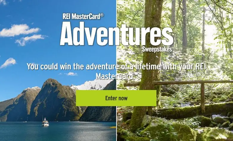 Win 1 of the 5 REI Mastercard Adventures!
