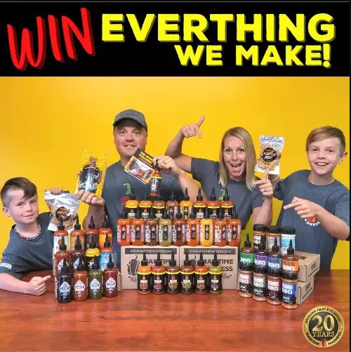 Win Over 45 Hot Sauces & BBQ Sauces In The Win Everything We Make Sweepstakes