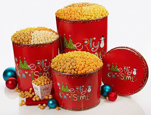 Win A Popcorn Factory Merry Christmas Popcorn Tin