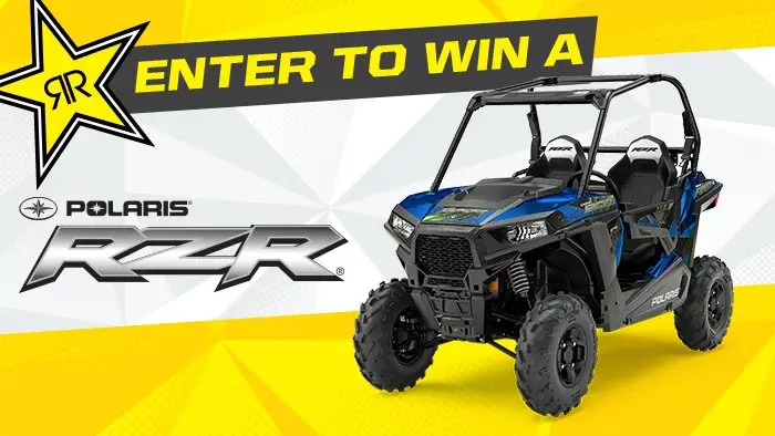 Win a Rockstar Polaris RZR ATV!