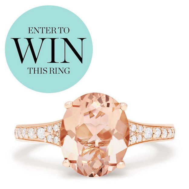 Win a $1000 Rose Gold Morganite and Diamond ring!