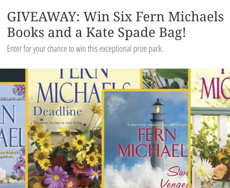 Win Six Fern Michaels Books!