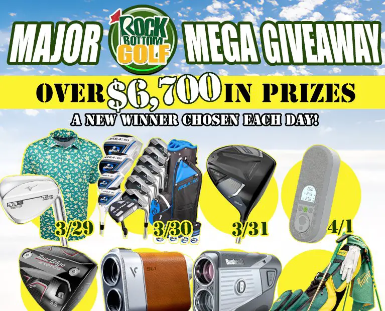 Win Some Of The $6,700 Worth Of Golf-Related Prizes In  Major Mega Giveaway