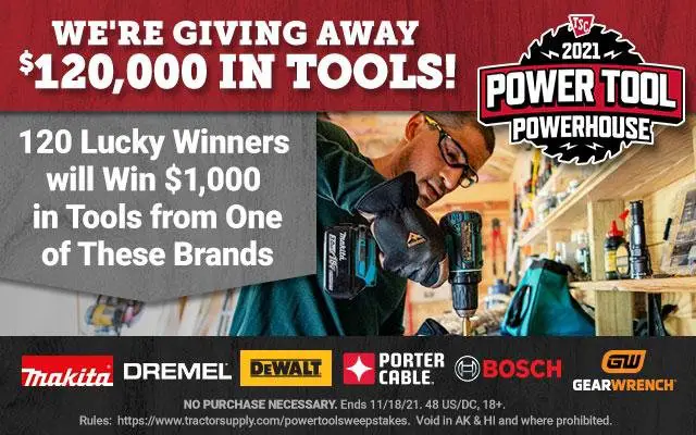 Win Some Tools In The Power Tool Powerhouse Sweepstakes