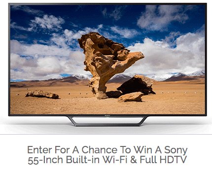 Win a Sony 55-Inch With Built-in Wi-Fi & Full HDTV