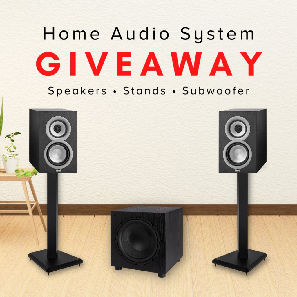 Win Speakers + Woofer Or More In The Home Audio Giveaway