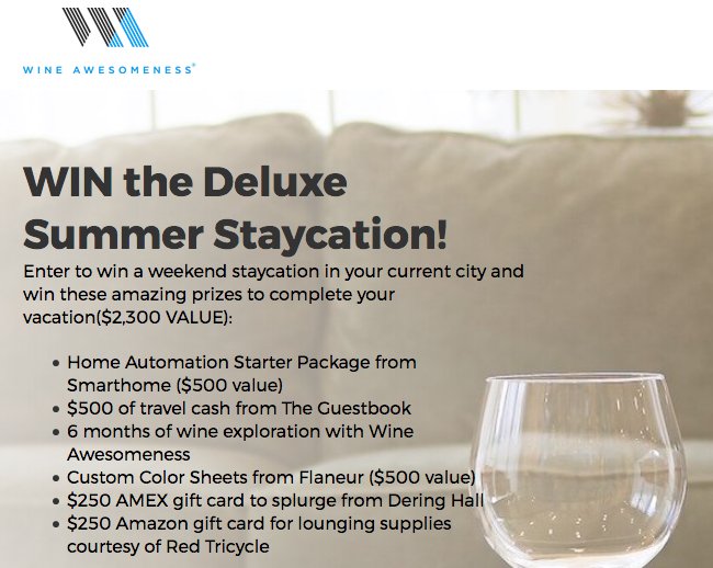 Win the Deluxe Summer Vacation