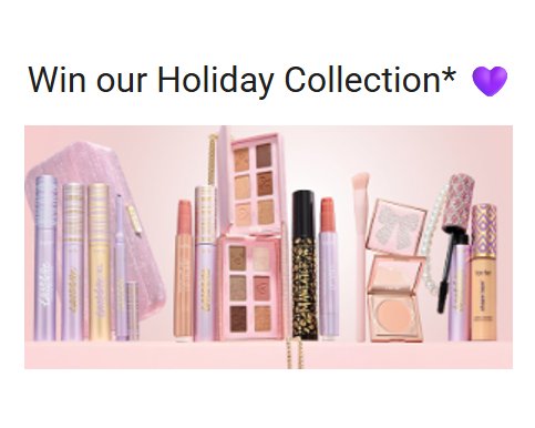 Win the Tarte VIP 2026 Holiday Collection (7 Winners)