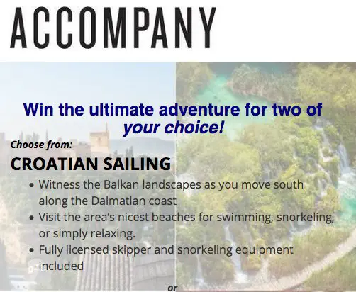 Win the Ultimate Adventure for 2 Sweepstakes